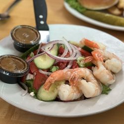 Last Chance Antiques & Cheese Cafe - Greek Salad with shrimp