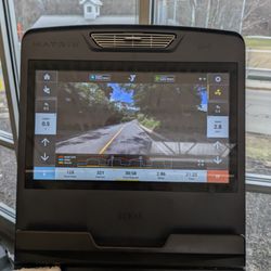 Foxboro Branch YMCA - Matrix dreadmill with undersized screen but nice fan on top!