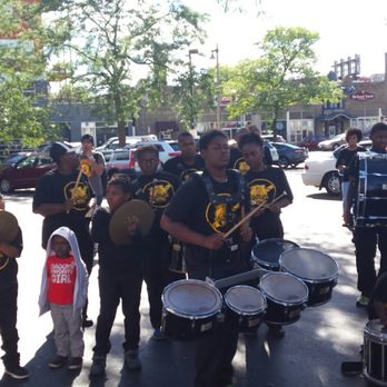 Tomato Romp! - The drum line that lead the parade and got the crowd even wilder. - Festivals Near Me - Milwaukee, Wisconsin