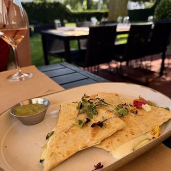 Jean Georges - Topping Rose House - Squash blossom quesadilla - also blah. - New American Near Me - Bridgehampton, New York