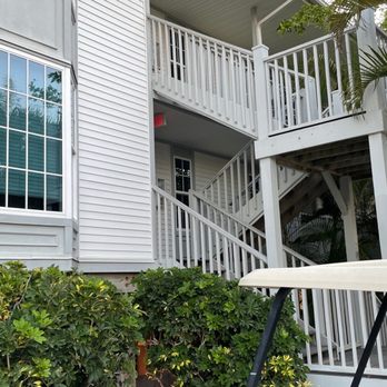 Palm Island Resort - That is the bedroom window to our place there.  All places are on the 2nd and 3rd level. - Resorts Near Me - Cape Haze, Florida