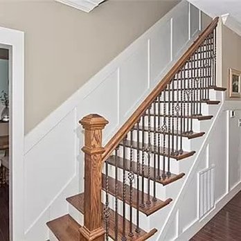 Half Moon Hollow Development and Design - staircase and dining room - Interior Design Near Me - Arden, North Carolina Half Moon Hollow Development and Design - staircase and dining room - Interior Design Near Me - Arden, North Carolina
