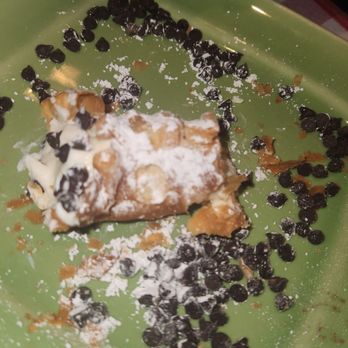 Roma D' Italia - My half eaten delicious cannoli - Pizza Near Me - Tustin, California
