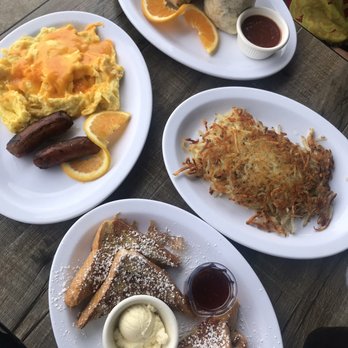 Breakfast Shack - Our order. Breakfast Burrito, Pardon my French Toast, a side of Hash Browns - Breakfast & Brunch Near Me - Redlands, California
