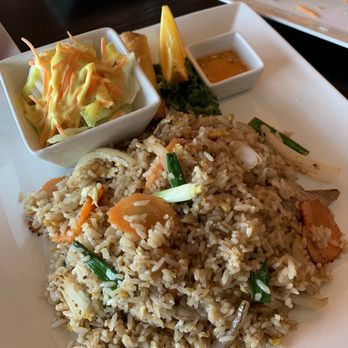 Thai Station Restaurant - Lunch special! Thai Rice (Comes with spring roll + soup) - Thai Near Me - Indianapolis, Indiana Thai Station Restaurant - Lunch special! Thai Rice (Comes with spring roll + soup) - Thai Near Me - Indianapolis, Indiana