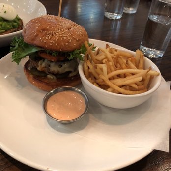 Maplewood Kitchen and Bar - Maple burger with fries - Breakfast & Brunch Near Me - Cincinnati, Ohio