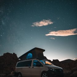 Indie Campers - Denver - Check out our Mercedes-Benz Metris camper van, complete with a pop-up roof!