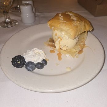 Sycamore Inn - Puffed Pastry with Vanilla Ice Cream and Blueberries - Steakhouses Near Me - Rancho Cucamonga, California