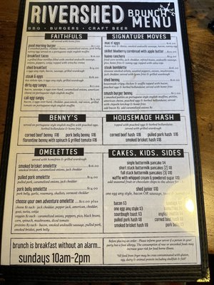 Menu photo 4 Rivershed Killington, VT