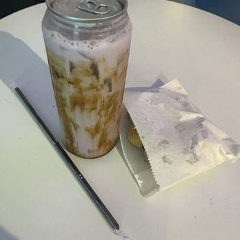 Somochi - I got a brown sugar milk tea and there churro donut. Cute place taste good yummy - Donuts Near Me - Los Angeles, California