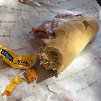Jimmy John's - a half eaten sandwich and a banana peel - Sandwiches Near Me - Queen Creek, Arizona