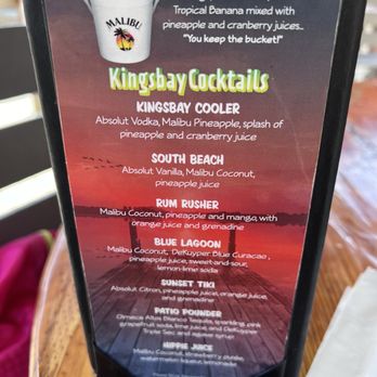 Cracker's Bar & Grill - Drink menu (just a few) - Seafood Near Me - Crystal River, Florida Cracker's Bar & Grill - Drink menu (just a few) - Seafood Near Me - Crystal River, Florida