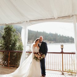 The Pines Resort - We used the tent for our first look. This was also our backup option if it rained. Some people choose to have the ceremony under the tent.