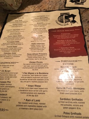 Menu photo 7 Columbus Grill Manassas, VA