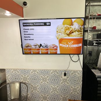 Peach Cobbler Factory - Menu - Desserts Near Me - New Orleans, Louisiana Peach Cobbler Factory - Menu - Desserts Near Me - New Orleans, Louisiana