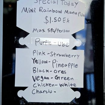 Aloha Manapua - Special of the day on 10-12-2026 - Dim Sum Near Me - Honolulu, Hawaii