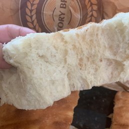 Hair baked into dough in upper left side Hair baked into dough in upper left side
