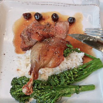 Carmine's - Dry aged duck with cherry sauce - Italian Near Me - Bellevue, Washington Carmine's - Dry aged duck with cherry sauce - Italian Near Me - Bellevue, Washington