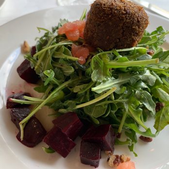 Lahaina Grill - Warm Pecan Crusted Goat Cheese And Baby Arugula Salad - Seafood Near Me - Lahaina, Hawaii Lahaina Grill - Warm Pecan Crusted Goat Cheese And Baby Arugula Salad - Seafood Near Me - Lahaina, Hawaii