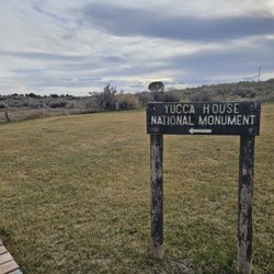 Yucca House National Monument - Informational sign