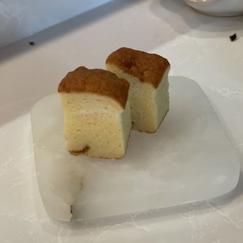 Cafe Ile - Complimentary egg custard cake - Sushi Bars Near Me - McLean, Virginia