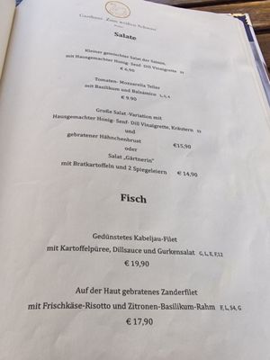 Menu photo 2 Gasthaus "Zum Weißen Schwan" Weimar, TH Menu photo 2 Gasthaus "Zum Weißen Schwan" Weimar, TH