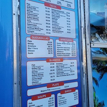 Mariscos La Baja Lunch Truck - Menu - Seafood Near Me Mariscos La Baja Lunch Truck - Menu - Seafood Near Me