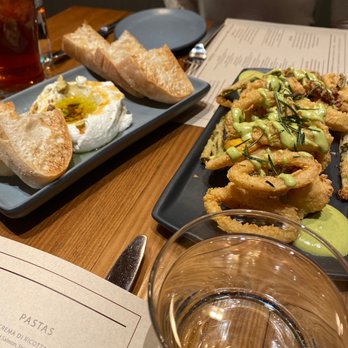 Angeline's - Whipped Ricotta and Calamari Semolina - Italian Near Me - Charlotte, North Carolina Angeline's - Whipped Ricotta and Calamari Semolina - Italian Near Me - Charlotte, North Carolina