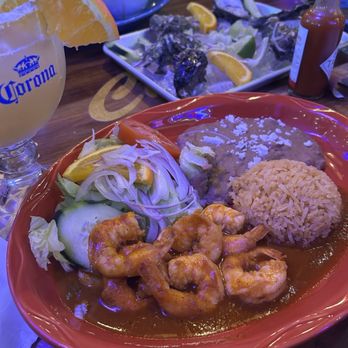 Chapala Mexican Restaurant - Camerones a la Diabla, house margarita, and oysters - Mexican Near Me - Morgan Hill, California