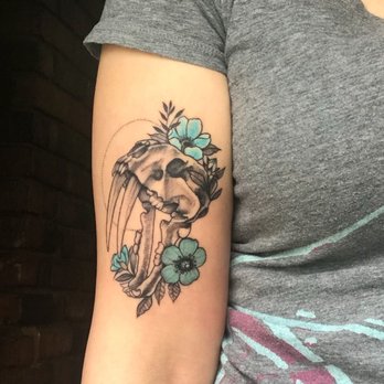 Brooklyn Tattoo - Saber-toothed tiger skull from Pat - Tattoo Near Me - Brooklyn, New York Brooklyn Tattoo - Saber-toothed tiger skull from Pat - Tattoo Near Me - Brooklyn, New York