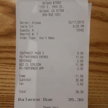 Chili's - Chili's - where the food is good and the comps don't matter. - American Near Me - Upland, California