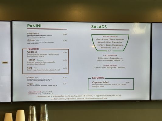 Menu photo 3 Pappalecco Las Vegas, NV