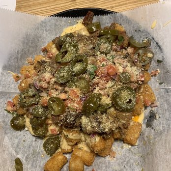 Nickel's Pit BBQ - Loaded tater tots - Barbeque Near Me - Watkins Glen, New York
