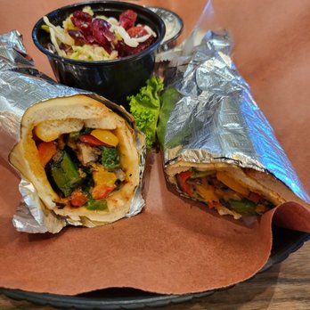 Geneva's Famous Chicken and Cornbread - Veggie Pita Role (wrapped in aluminum foil) with a side of Broccoli Apple Slaw. ($12.49) - Southern Near Me - Savannah, Georgia Geneva's Famous Chicken and Cornbread - Veggie Pita Role (wrapped in aluminum foil) with a side of Broccoli Apple Slaw. ($12.49) - Southern Near Me - Savannah, Georgia
