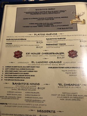 Menu photo 7 Bandito's Tex-Mex Cantina Dallas, TX Menu photo 7 Bandito's Tex-Mex Cantina Dallas, TX