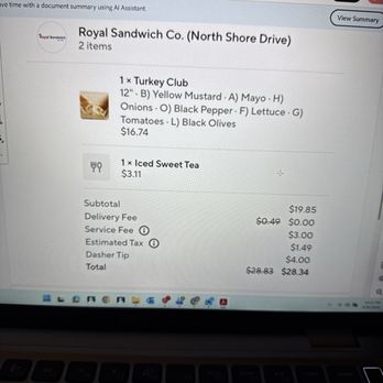 Royal Sandwich - Receipt - Sandwiches Near Me - West Palm Beach, Florida Royal Sandwich - Receipt - Sandwiches Near Me - West Palm Beach, Florida