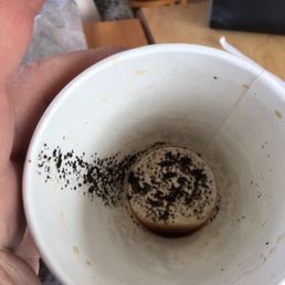 Loads of grounds in coffee Loads of grounds in coffee