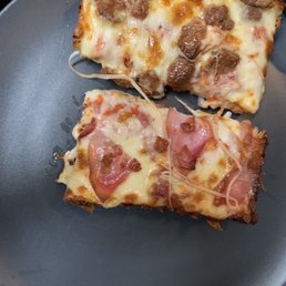 Detroit style, butter crust Detroit style, butter crust