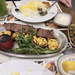 Reyhun İranian Restaurant - Chicken Kabob tasted wonderful, but was tough. The beef kebab was extremely chewy and not in par with Persian restaurants.