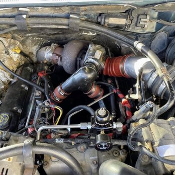 Woolman Diesel Workx - Replaced stock fuel bowl w/ rate efuel system, high flow non-ebpv turbo pedestal, battery cables, power steering pump. - Auto Repair Near Me Woolman Diesel Workx - Replaced stock fuel bowl w/ rate efuel system, high flow non-ebpv turbo pedestal, battery cables, power steering pump. - Auto Repair Near Me