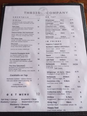 Menu photo 4 Thr33's Company Snackbar Ottawa, ON Menu photo 4 Thr33's Company Snackbar Ottawa, ON