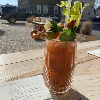 Waterdog Kitchen + Bar - Water dog Bloody Mary - American Near Me - Warren, Rhode Island Waterdog Kitchen + Bar - Water dog Bloody Mary - American Near Me - Warren, Rhode Island