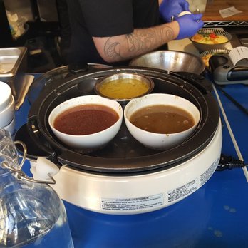Ultra House - Directly right in front of me and kept heated: butter, pork and chicken sauces (10/5/19) - Ramen Near Me - Langley, Washington Ultra House - Directly right in front of me and kept heated: butter, pork and chicken sauces (10/5/19) - Ramen Near Me - Langley, Washington
