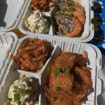 Wake Up Delicious - Coconut shrimp and garlic shrimp - Hawaiian Near Me - Hanalei, Hawaii