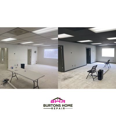 Interior commercial painting - This is 2 commercial paint interior jobs