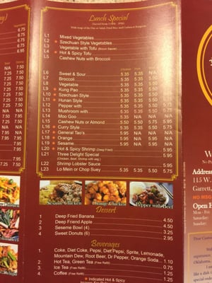 Menu photo 1 Chef Peng Chinese Restaurant Garrett, IN