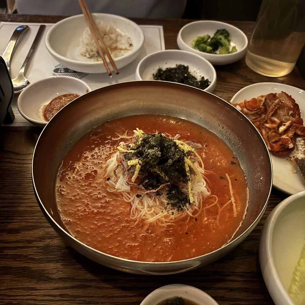 Sam Woo Jung - Cold Kimchi Noodles - Korean Near Me - New York, New York Sam Woo Jung - Cold Kimchi Noodles - Korean Near Me - New York, New York