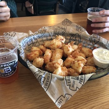 Lakefront Brewery - The best cheese curds ever! This whole order was $9.50, which is pretty good for cheese curds anywhere! - Breweries Near Me - Milwaukee, Wisconsin Lakefront Brewery - The best cheese curds ever! This whole order was $9.50, which is pretty good for cheese curds anywhere! - Breweries Near Me - Milwaukee, Wisconsin