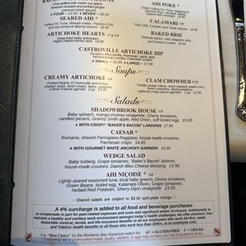 Shadowbrook - Menu March 2025 - American Near Me - Capitola, California Shadowbrook - Menu March 2025 - American Near Me - Capitola, California