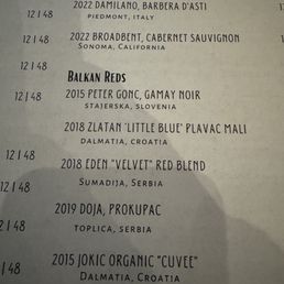 Balkan red wines